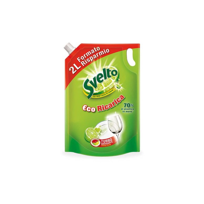 SVELTO ECO RICARICA 2LT LIMONE EAN 8712561110143 INGROSSO DETERSIVI
