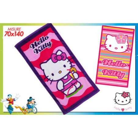 INGROSSO TELO MARE CM.70X140 HELLO KITTY ASS.