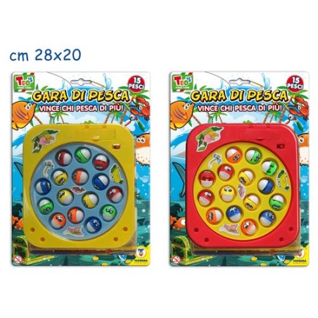 TEOS - GARA DI PESCA 15 PESCI A BATTERI A EAN  INGROSSO GIOCATTOLI PER EDICOLA