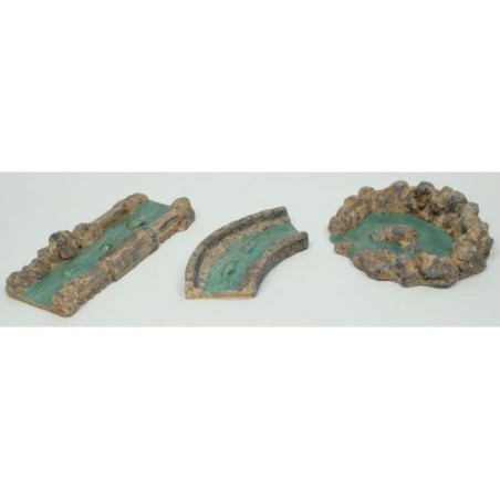 TRIS RUSCELLO C/LAGHETTO EAN 8033113057144 INGROSSO ACCESSORI PER IL PRESEPE