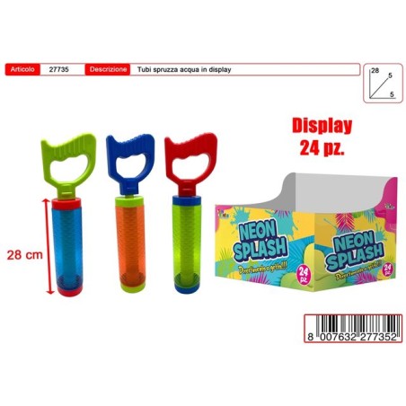 INGROSSO TUBO ACQUA TRASPARTENTE 28CM