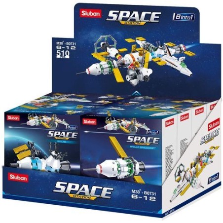 VEICOLI STAZIONE SPAZIALE ASS SLUBAN 8ASSORTIMENTI EAN 8056779181169 INGROSSO GIOCHI COSTRUZIONI ECONOMICI