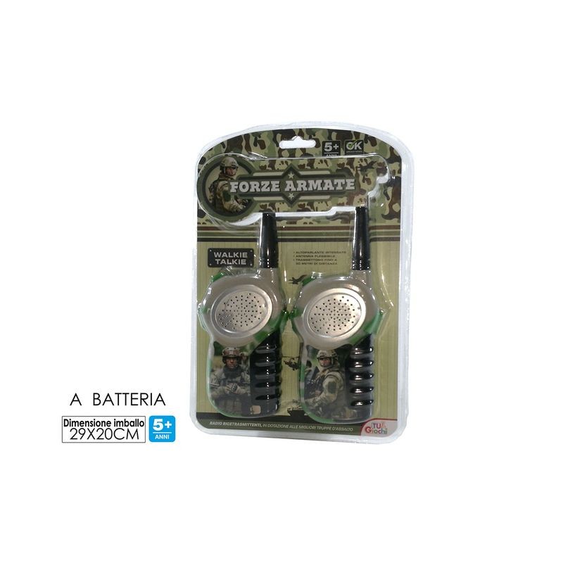 WALKIE TALKIE-FORZE ARMATE 27MHZ EAN 8015361178239 INGROSSO ACCESSORI MUSICALI