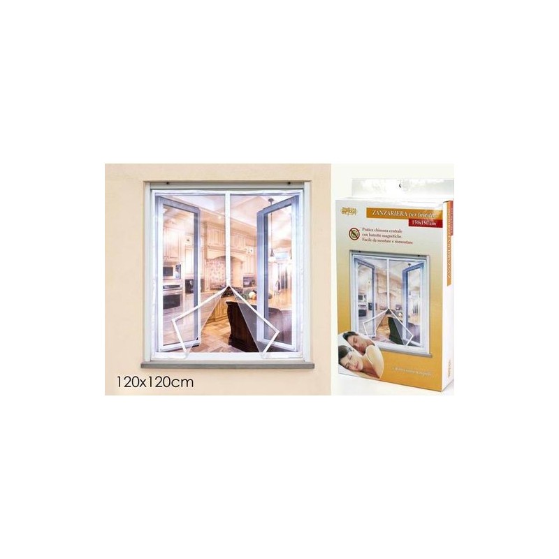 ZANZARIERA MODULABILE 120X120CM EAN 8015361053352 INGROSSO VITI E CHIODI