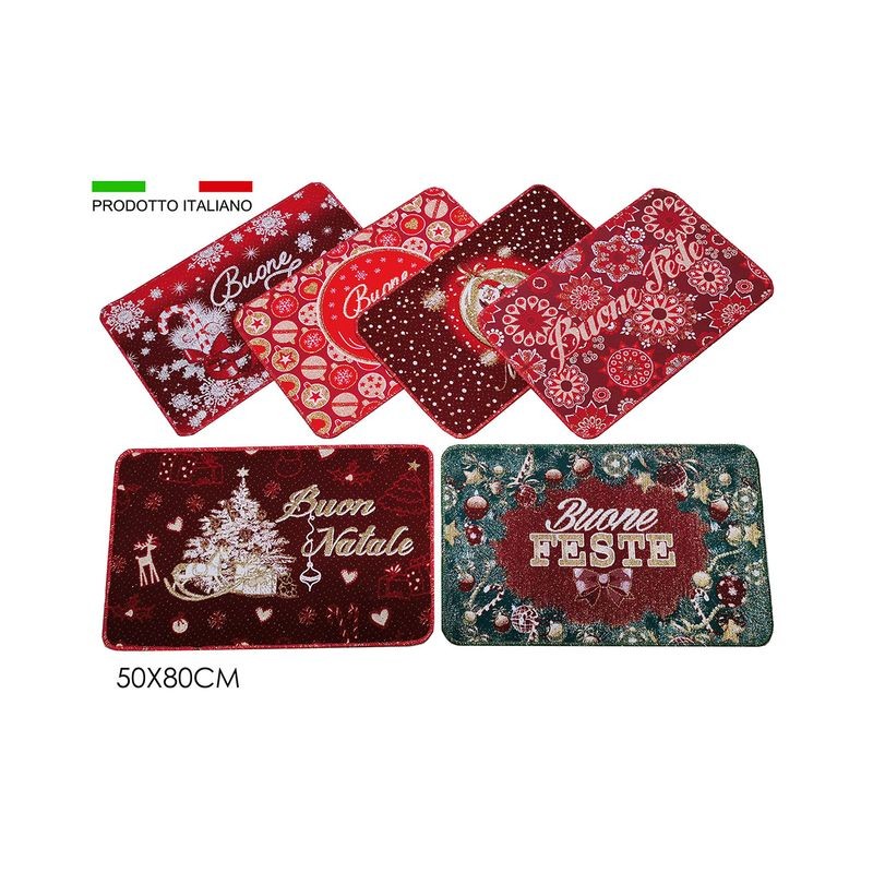ZERBINO TWISTER LUX 50X80 CM 6 ASS. EAN 8015361253813 INGROSSO TAPPETI NATALIZI