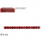 TUBO 15 PALLINE 4 CM 3 MOD. DISP. ROSSO EAN 8033113269400 INGROSSO PALLINE DI NATALE E PUNTALI