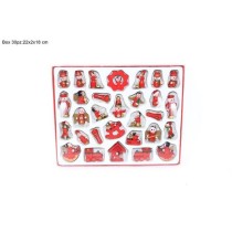 INGROSSO APPENDINO LEGNO NATALIZIO 30PZ IN BOX