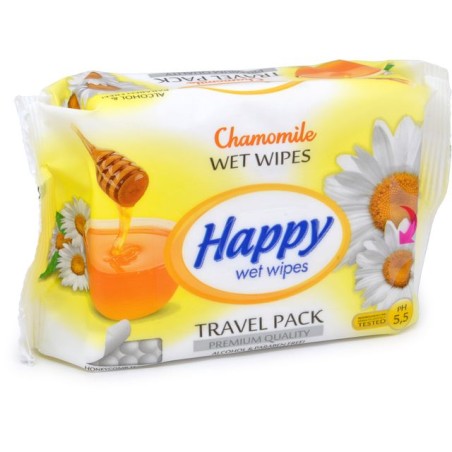 HAPPY SALV. MULTIUSO X 30PZ CAMOMILLA EAN 3904429580129 INGROSSO SALVIETTE