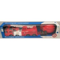 INGROSSO CAMION POMPIERI CON ELMETTO 86X14X21CM