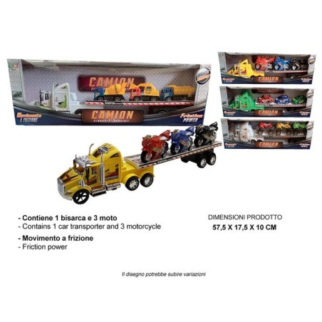 CAMION PORTA AUTO EAN 8032780717535 INGROSSO MODELLINI AUTO