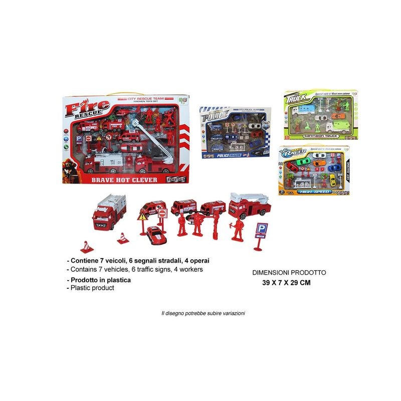 SET MEZZI ASS EAN 8032780717610 INGROSSO MODELLINI AUTO