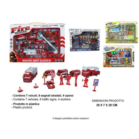 SET MEZZI ASS EAN 8032780717610 INGROSSO MODELLINI AUTO