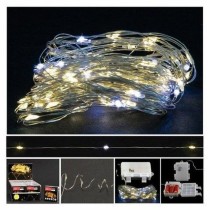 INGROSSO BATTERY COPPER LIGHT 100 LED 10MT CALDA