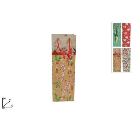 BUSTA REGALO LECCA LECCA 36X12X11CM 4ASS EAN 8053482138671 INGROSSO SACCHETTI E SHOPPER NATALIZI