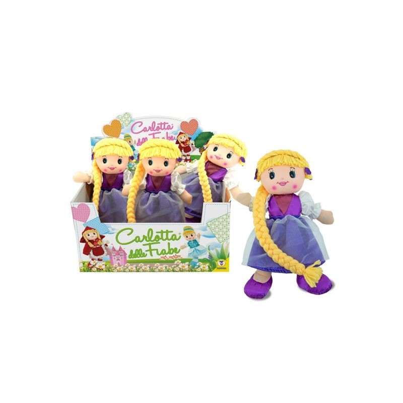 BAMBOLA IN PEZZA 30CN LUNGHI CAPELLI EAN  INGROSSO BAMBOLE ECONOMICHE