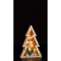 INGROSSO ALBERO LEG+PAES 8LED NAT 17X4X24
