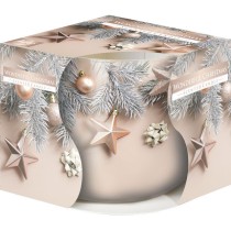 INGROSSO CANDELA PROFUMATA IN VETRO DIS. WON.CHRI IN SCATOLA