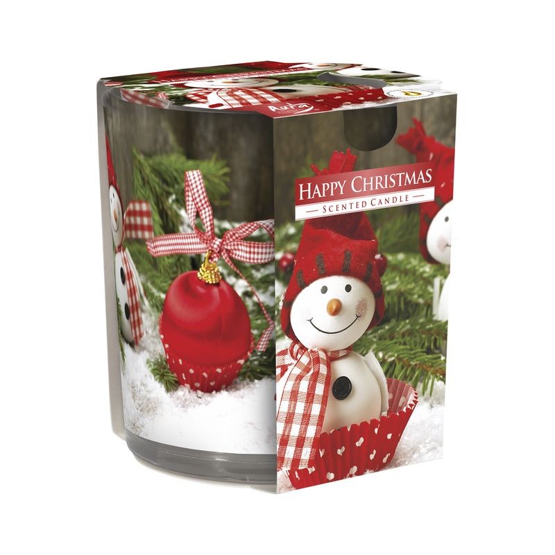 BISPOL CAND.PR.VETRO DISEG.HAPPY L424 EAN 5906927028293 INGROSSO CANDELE PER LA CASA