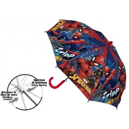 OMBRELLO KIDS POE 38/8 SPIDERMAN PVC M. EAN 8054708193825 INGROSSO OMBRELLI
