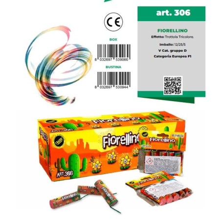 FIORELLINO PZ.5 C.25 EAN 8032697539060 INGROSSO PETARDI