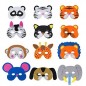 MASCHERE ANIMALI SET 3PZ 6ASS