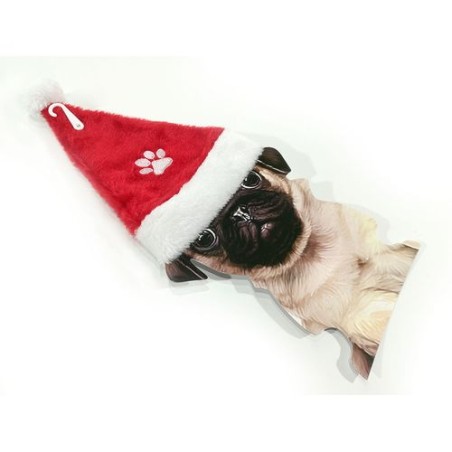 INGROSSO CAPPELLO BABBO NATALE PER ANIMALI