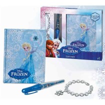 INGROSSO FROZEN GIFT SET DIARIO+PENNA+BRACCIALE 30X30X5CM
