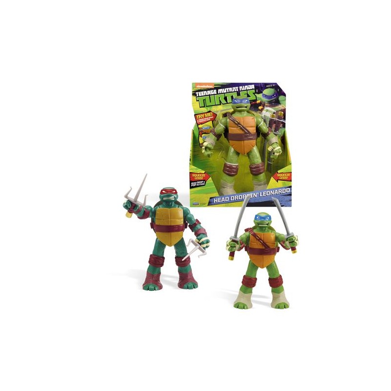 TURTLES PERSONAGGI GIGANTI HEAD DROPPING 30CM EAN 8001444151374 INGROSSO PLAYSET PERSONAGGI CARTOON
