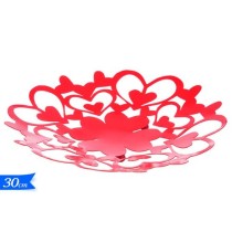INGROSSO PIATTO DECORATIVO CUORI ROSSI 30CM