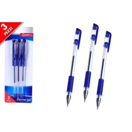 INGROSSO SET 3 PENNE GEL BLU