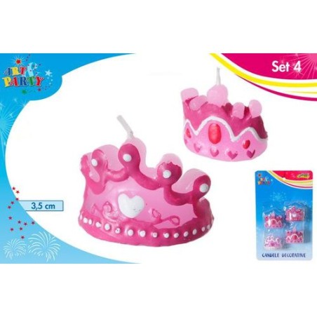 INGROSSO CANDELE CORONA PZ.4