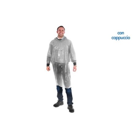 INGROSSO IMPERMEABILE C/CAPPUCCIO TASCABILE MISURE PER ADULT