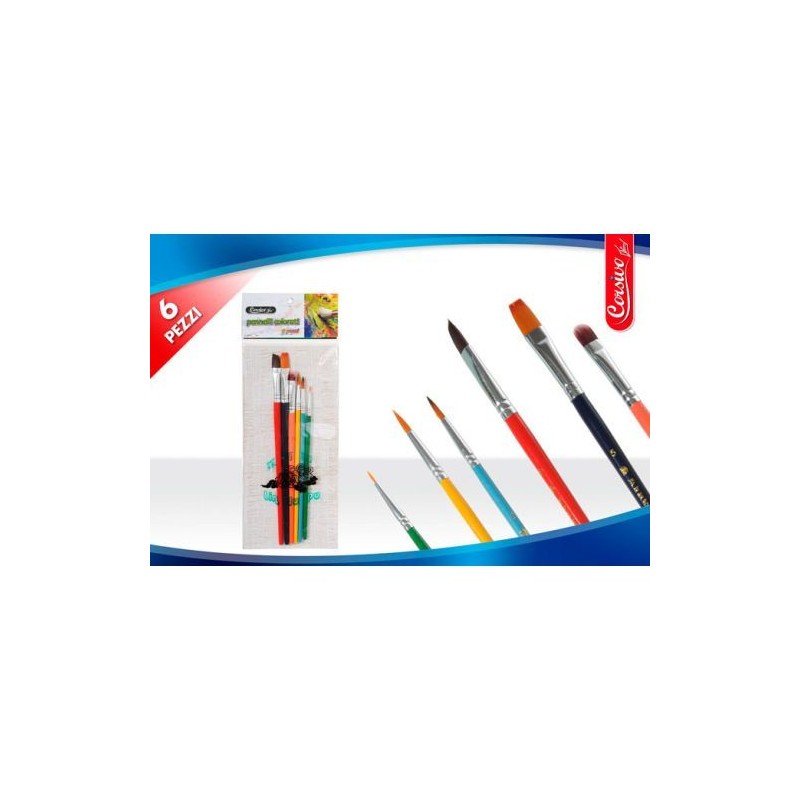 SET 6 PENNELLI COLORATI