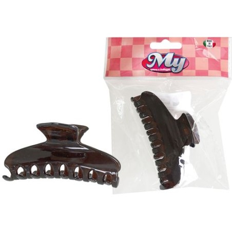 INGROSSO PINZA MEZZALUNA GRANDE MARRONE/NERO