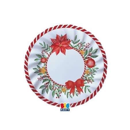 PIATTI CM.20 PZ.8 CANDY BOUQUET EAN 8020834754490 INGROSSO PIATTI NATALIZI