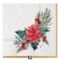 TOVAGLIOLI 33X33 PZ.20 CHIC POINSETTIA EAN 8020834754575 INGROSSO TOVAGLIOLI NATALIZI