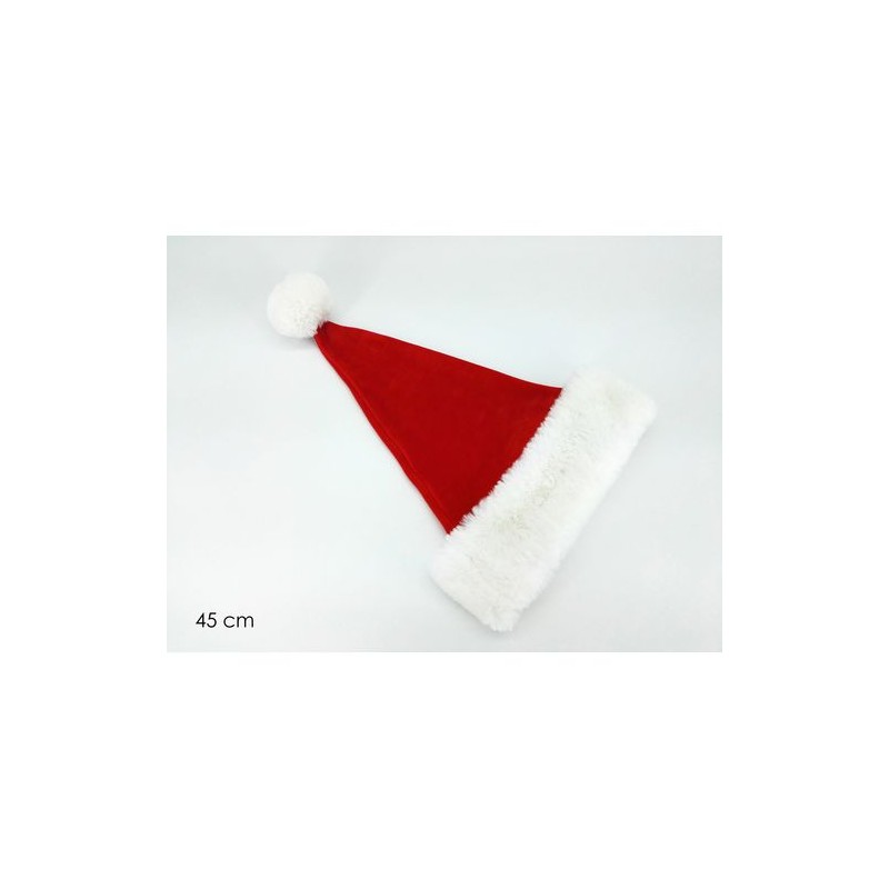 CAPPELLO ROSSO BABBO NATALE 45CM EAN 8015361114060 INGROSSO CAPPELLI NATALIZI