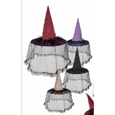 INGROSSO CAPPELLO STREGA CON VELO WITCHVILLE COL ASS