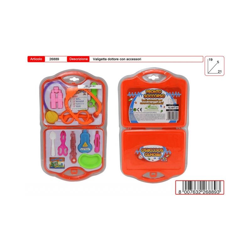 VALIGETTA DOTTORE IN DOPPIO BLISTER EAN  INGROSSO GIOCATTOLI PER EDICOLA