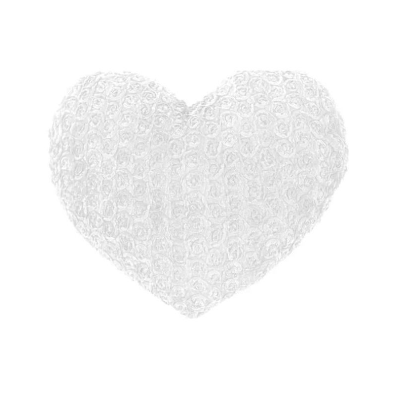 CUORE 30CM BIANCO C/TESSUTO FIORI EAN 8009549254860 INGROSSO SAN VALENTINO