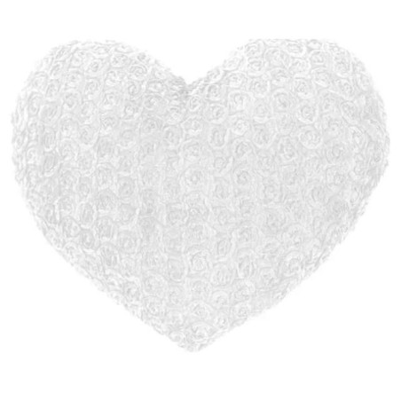 CUORE 30CM BIANCO C/TESSUTO FIORI EAN 8009549254860 INGROSSO SAN VALENTINO
