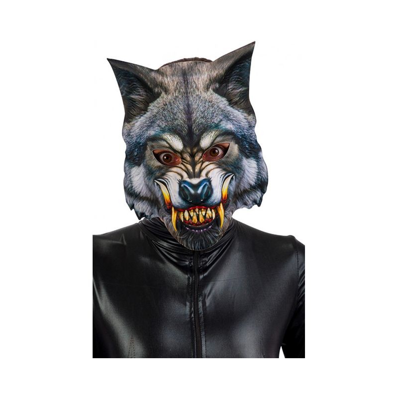 MASCHERA LUPO IN TESSUTO EAN  INGROSSO MASCHERE DI CARNEVALE