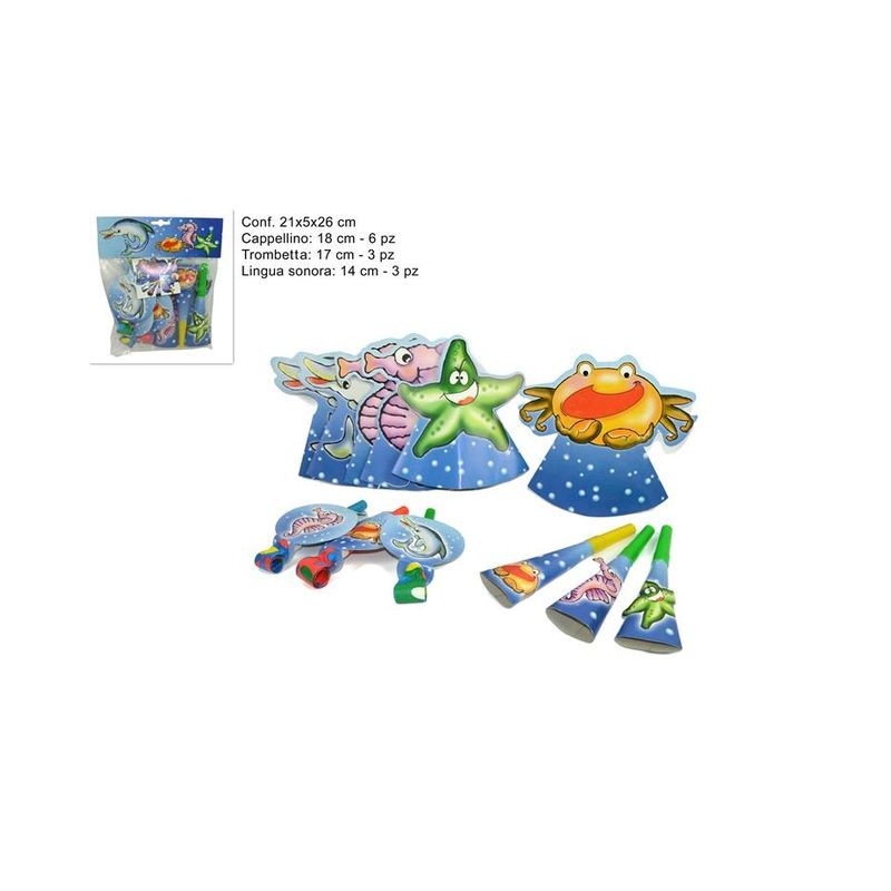 SET PARTY 12PZ SOGG.MARINI! EAN 8712026582614 INGROSSO SET E ACCESSORI TRAVESTIMENTI