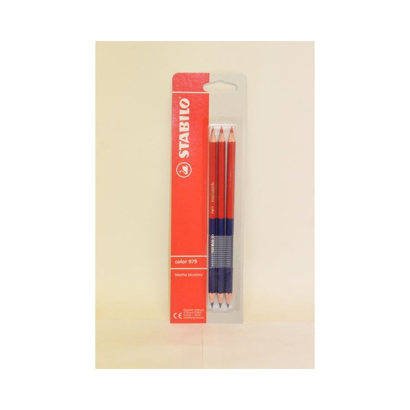 STABILO MATITA BICOLOR 3 PZ EAN 4006381158312 INGROSSO MATITE DA DISEGNO