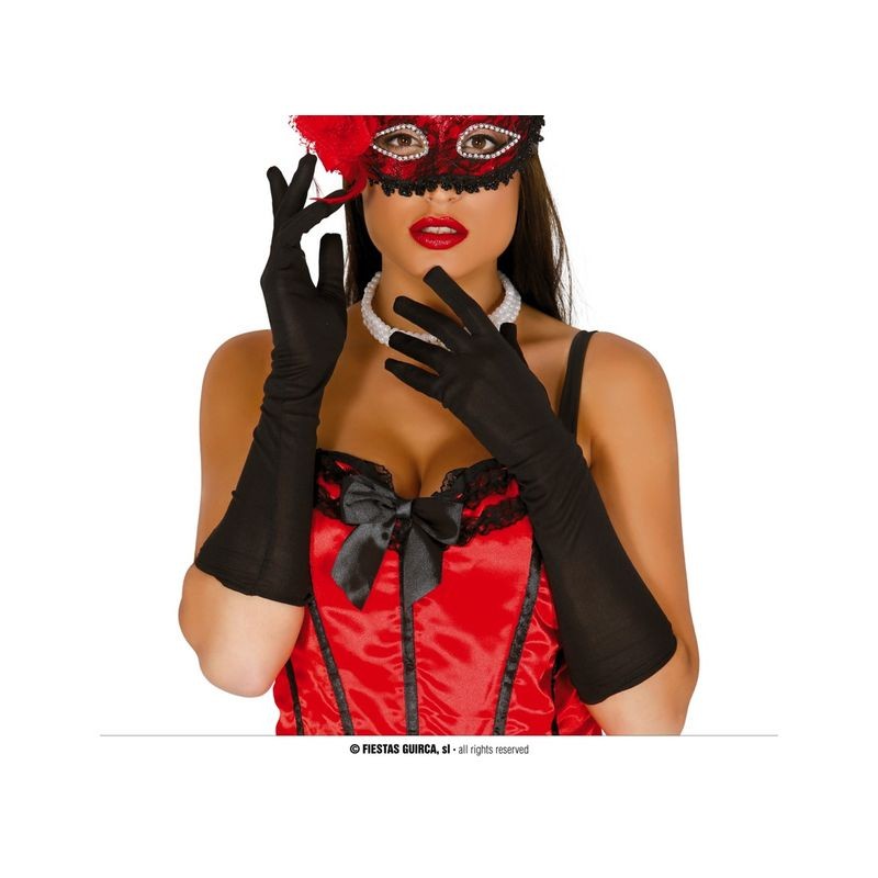 PAIO GUANTI NERI, 45 CM EAN 8434077164976 INGROSSO SET E ACCESSORI TRAVESTIMENTI
