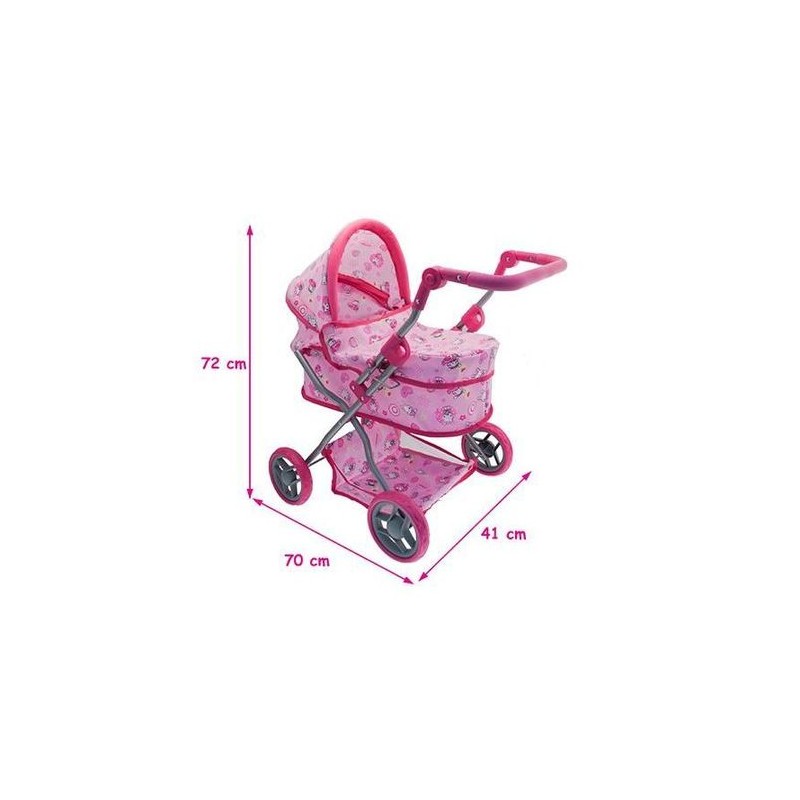 CARROZZINA IN METALLO EAN 8017967723431 INGROSSO ACCESSORI PER BAMBOLE