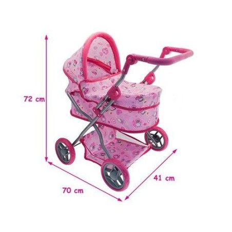 CARROZZINA IN METALLO EAN 8017967723431 INGROSSO ACCESSORI PER BAMBOLE