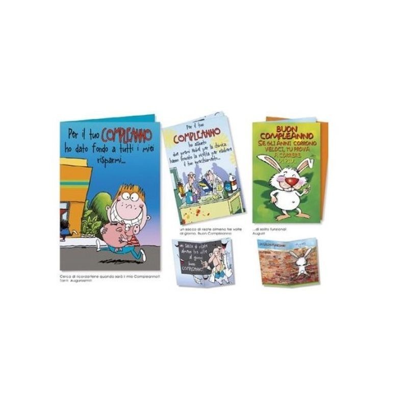 BIGLIETTI B.C ADULTI SIMP. BC.6052 C.12 EAN 8001608360529 INGROSSO BIGLIETTI COMPLEANNO