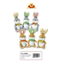 INGROSSO CONIGLIO H30CM C/PAPILLON 2COL. ASS.