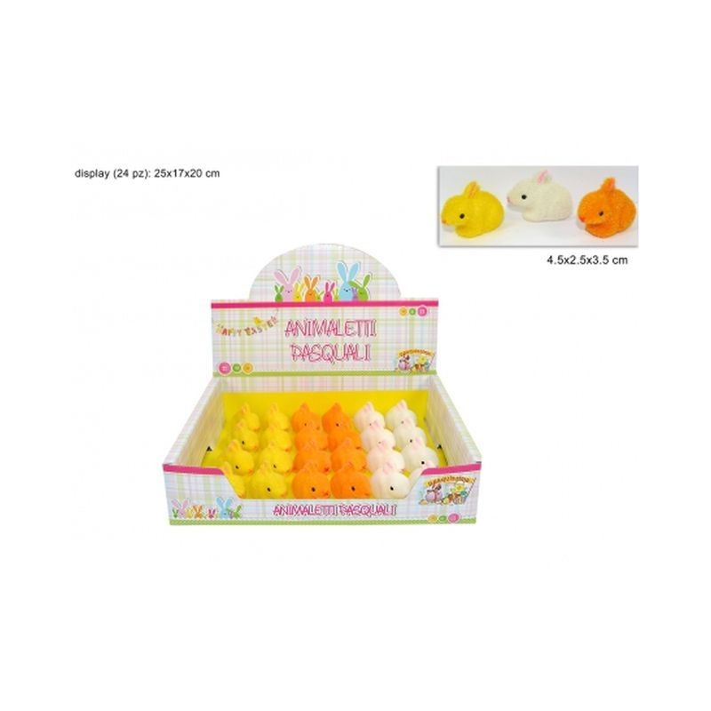 CONIGLIO ST 24PZ 3COL EAN 8033113236624 INGROSSO PELUCHE PASQUALI